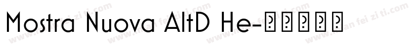 Mostra Nuova AltD He字体转换